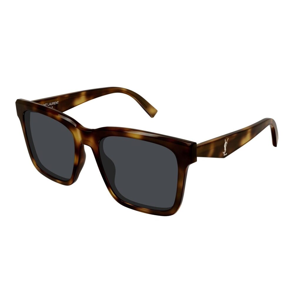 NWT Yves Saint Laurent SL-M170 Havana Grey 55mm Sunglasses - Picture 1 of 2